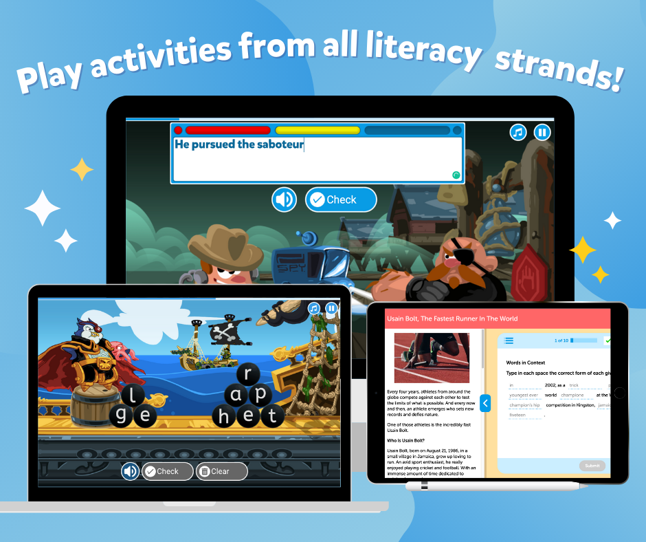 Play Activities | Online Literacy Platform | LiteracyPlanet