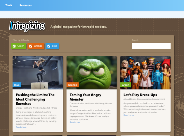 LiteracyPlanet's Intrepizine: A global magazine for intrepid readers.